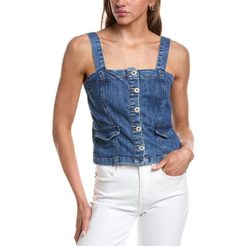 Ichi Womens  Ihbonnies To Denim Top, Blue